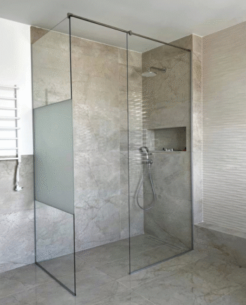 AGNESSA|cкляна нерухома душова перегородка (42) купити з доставкою в Україні - splenko.com