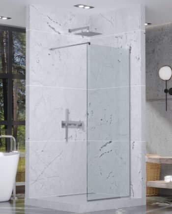 AUGUSTINA|стеклянная неподвижная душевая перегородка