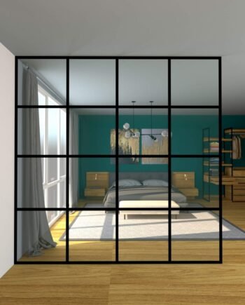 ANTONIO Loft|скляна перегородка нерухома (38) купити з доставкою в Україні - splenko.com