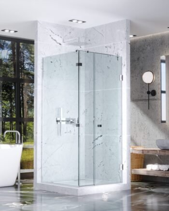 CARMILLA|стеклянная угловая душевая кабина с распашными дверями
