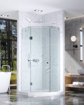 ENRICA|стеклянная пятиугольная душевая кабина с распашными дверями ENRICA|стеклянная пятиугольная душевая кабина с распашными дверями