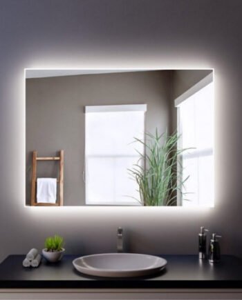 Дзеркало прямокутне з фоновим підсвічуванням (60 х 80 см)