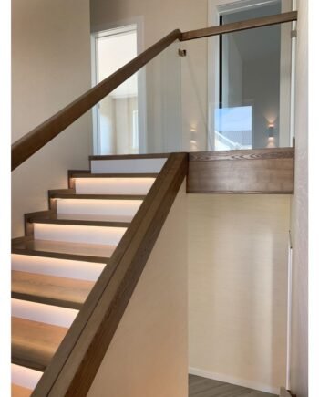 Maurizio Classic|стеклянное ограждение на соединителях для лестниц