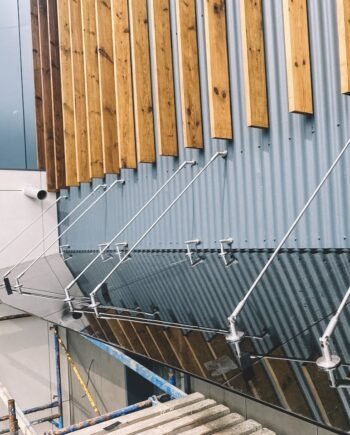 Canopy glass triplex 6.6.1 graphite canopy visor on cables for entrance (20) buy with delivery in Ukraine - splenko.com