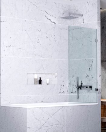 PAOLA|стеклянная шторка на ванну распашная