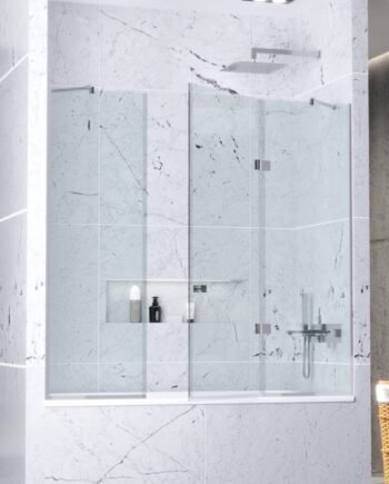 SUSANNA|стеклянная шторка на ванну с распашными дверями