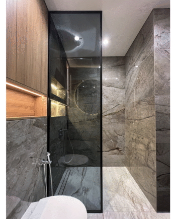 AGATA Loft|стеклянная душевая перегородка до потолка