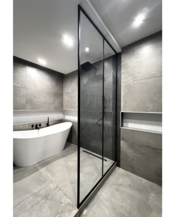 AGATA Loft|стеклянная душевая перегородка до потолка