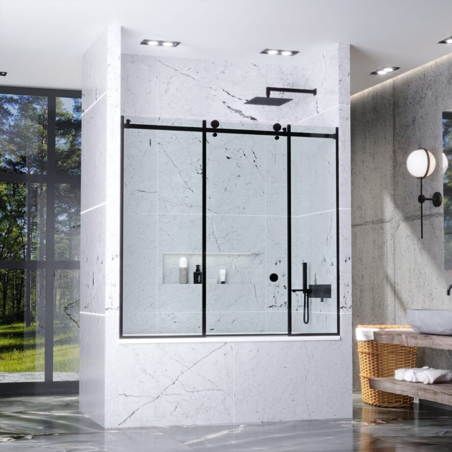 DOMINICA LOFT|cкляна розсувна шторка на ванну (5) купити з доставкою в Україні - splenko.com