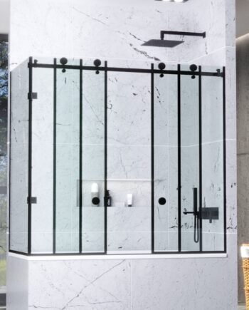 FERNANDA LOFT|cкляна шторка на ванну кутова розсувна (52) купити з доставкою в Україні - splenko.com