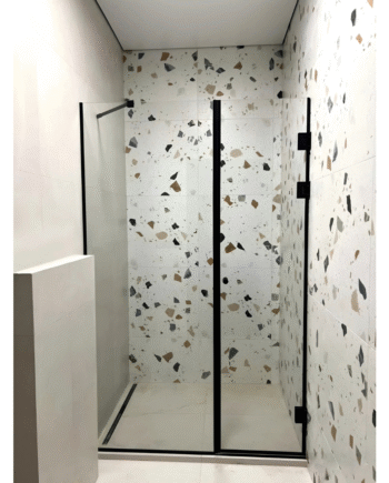 BEATRICE Loft|glass shower screen with hinged door
