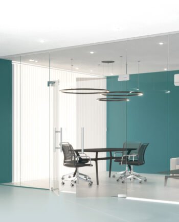 ROMEO|перегородка с двойными дверями и фрамугой по центру