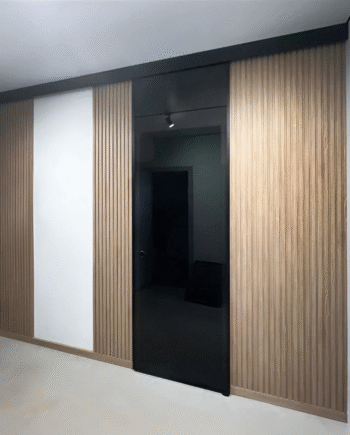 DEVID Black|двері скляні розсувні до стелі з тонованого скла графіт (13) купити з доставкою в Україні - splenko.com