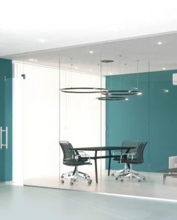 EDVARD|перегородка с маятниковыми дверями и фрамугой сбоку