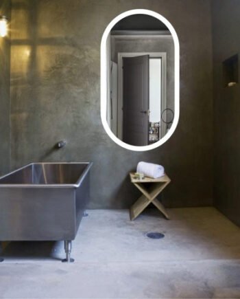 Зеркало с LED-подсветкой овальное (135 см x 60 см)