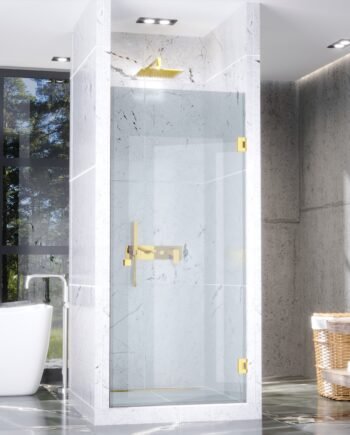 ANNETA GOLD|стеклянные распашные душевые двери