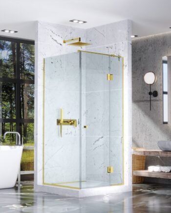 CRISTINA Gold|стеклянная угловая душевая кабина с распашными дверями CRISTINA Gold|стеклянная угловая душевая кабина с распашными дверями