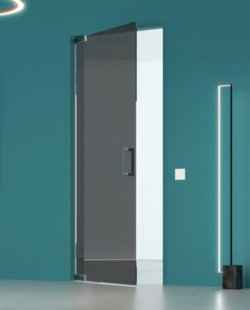 OLIVER Classic|двери офисные маятниковые с доводчиком стекло графит