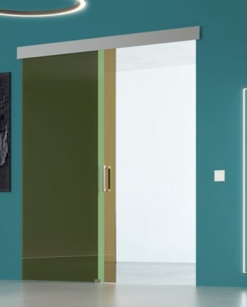 DAVID Classic|двері скляні розсувні з верхньою напрямною у тонованому склі бронза (15) купити з доставкою в Україні - splenko.com