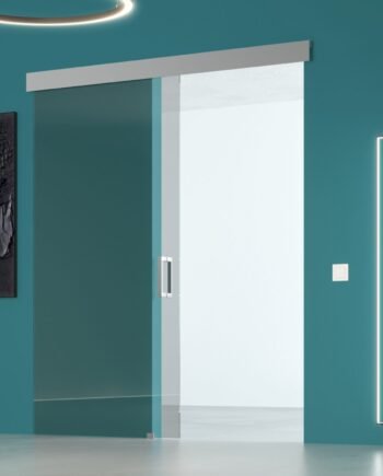 DAVID Classic|двері скляні розсувні з верхньою напрямною прозорі (14) купити з доставкою в Україні - splenko.com