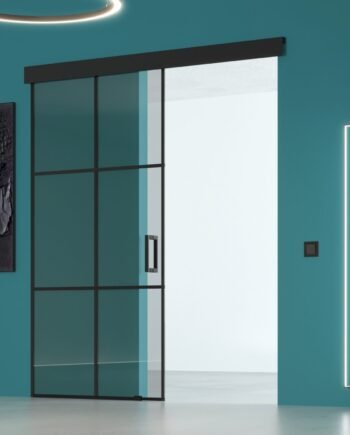 DAVID Loft|двери стеклянные раздвижные с разделением молдингами прозрачные (9) купить с доставкой в Украине - splenko.com