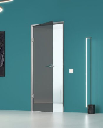 ADRIANO Classic|двери в алюминиевом коробе из тонированного стекла графит