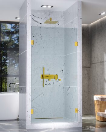 BOMBINA Gold|скляна розпашна душова перегородка (6) купити з доставкою в Україні - splenko.com