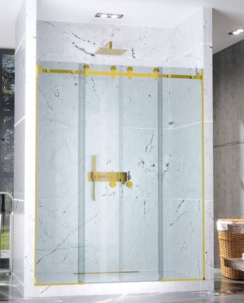 LUCHIA Gold|стеклянная раздвижная душевая перегородка