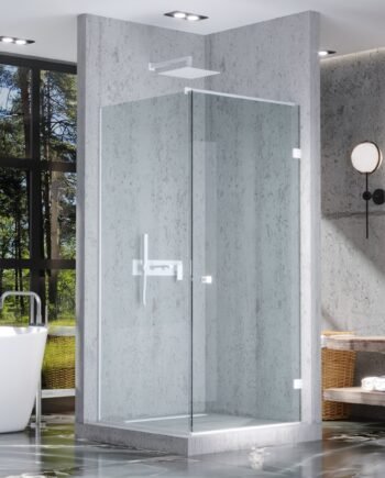 CLARA RAL|cкляна розпашна кутова душова кабіна (6) купити з доставкою в Україні - splenko.com