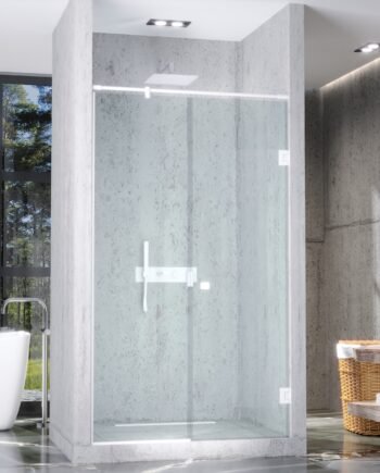 BEATRICE RAL|стеклянная душевая перегородка с распашными дверями