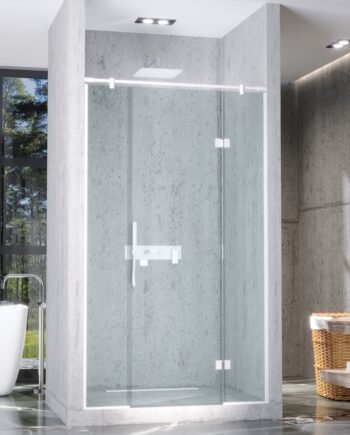BIANCA RAL|стеклянная душевая перегородка с распашными дверями