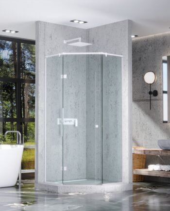ENRICA RAL|стеклянная пятиугольная душевая кабина с распашными дверями ENRICA RAL|стеклянная пятиугольная душевая кабина с распашными дверями