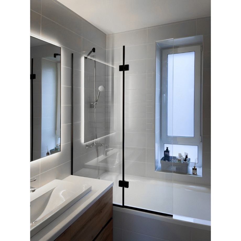 ROSARIA LOFT|cкляна шторка на ванну складана (6) купити з доставкою в Україні - splenko.com