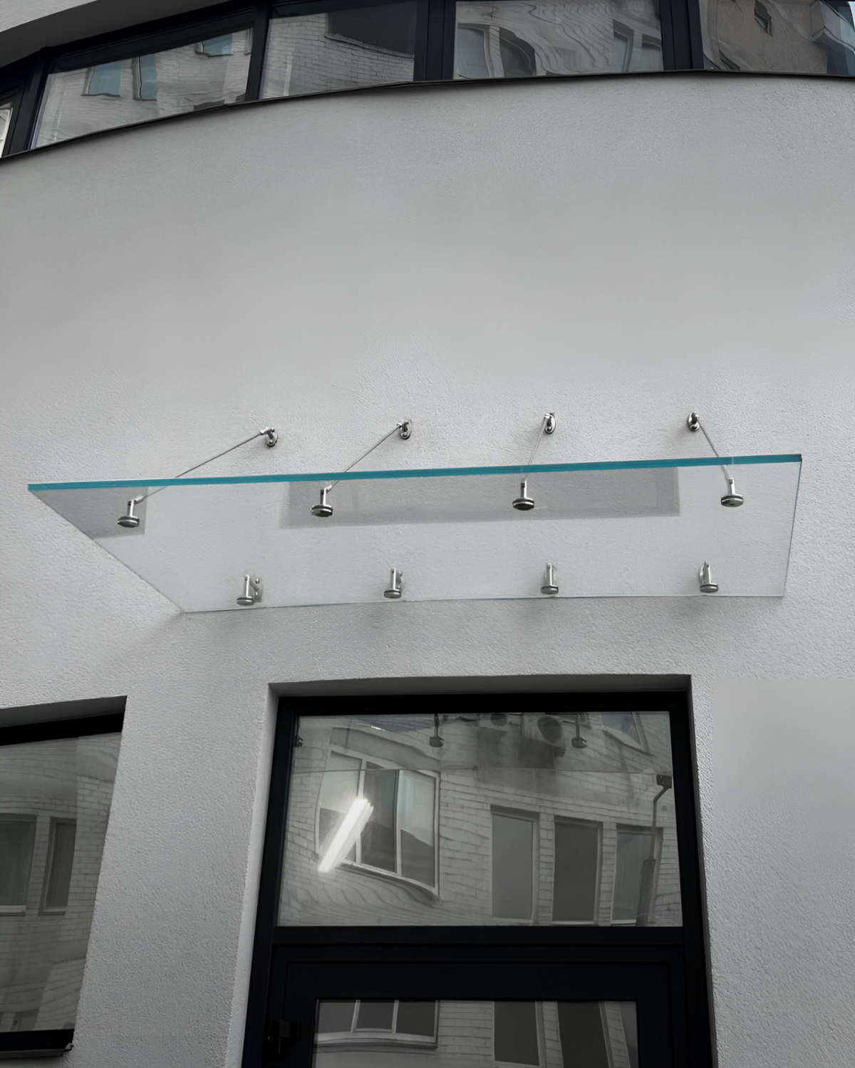 Fabrizio|скляний навіс над входом на чотирьох вантах — загартоване прозоре скло (18) купити з доставкою в Україні - splenko.com Fabrizio|скляний навіс над входом на чотирьох вантах — загартоване прозоре скло (18) купити з доставкою в Україні - splenko.com