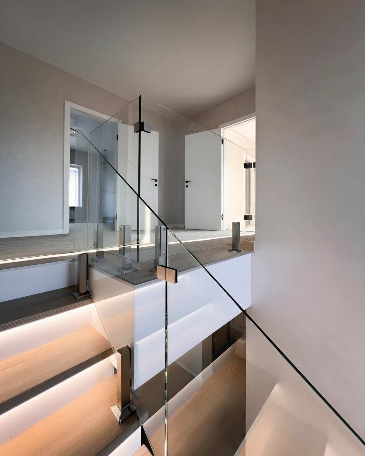 GUSTAVO Classic| glass fence for staircases on reinforced posts made of tempered clear glass (26) buy with delivery in Ukraine - splenko.com GUSTAVO Classic| glass fence for staircases on reinforced posts made of tempered clear glass (26) buy with delivery in Ukraine - splenko.com