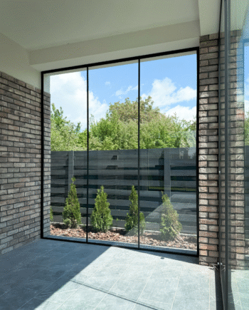 ANTONIO LOFT|скляна перегородка нерухома для тераси, альтанки з прозорого скла