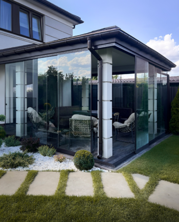 Слайдинг безрамне розсувне скління, розсувна перегородка для веранди, тераси, альтанки (8) купити з доставкою в Україні - splenko.com