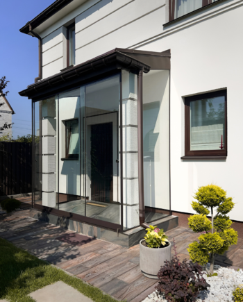 Слайдинг безрамне розсувне скління, розсувна перегородка для вхідної групи (17) купити з доставкою в Україні - splenko.com